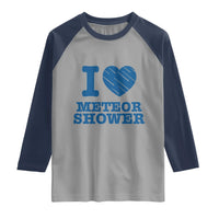 Meteor Shower Lover Raglan Shirt Astronomy Enthusiast Gift