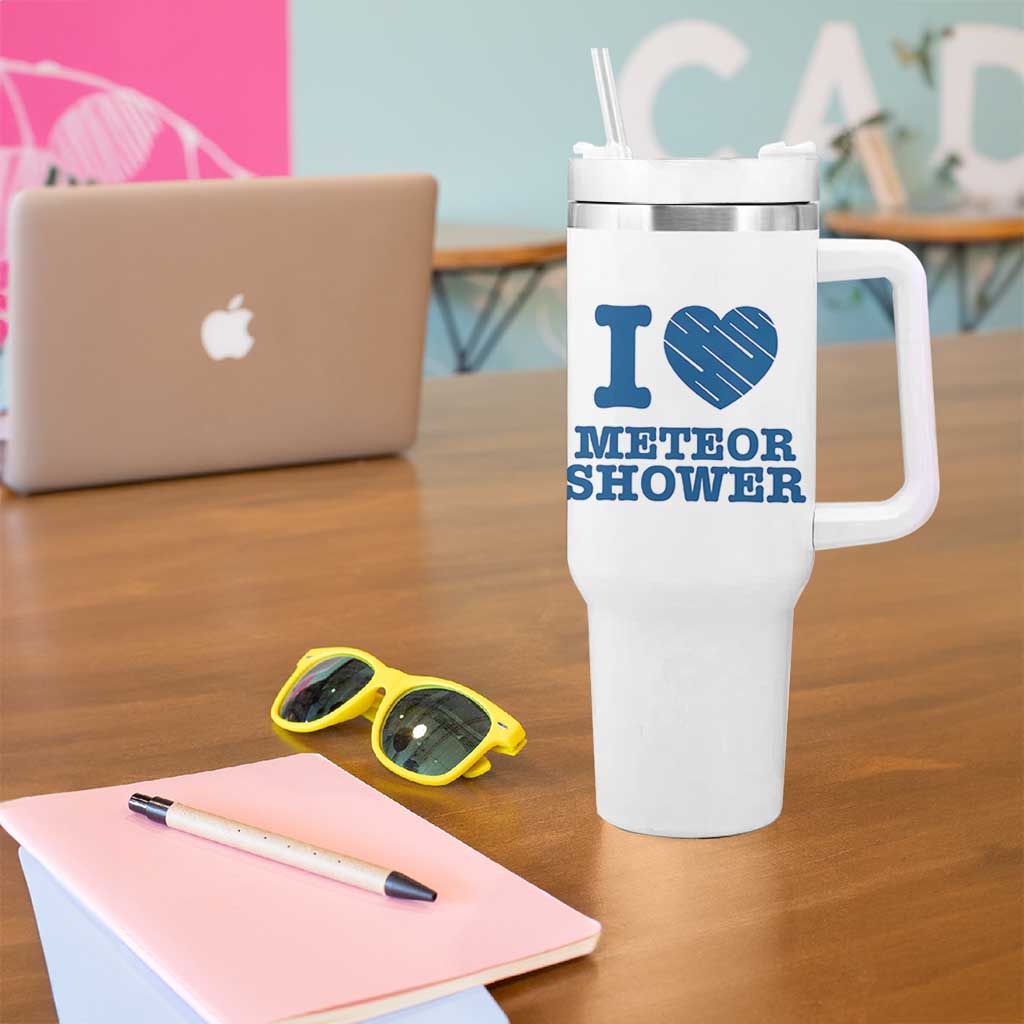 Meteor Shower Lover Tumbler With Handle Astronomy Enthusiast Gift