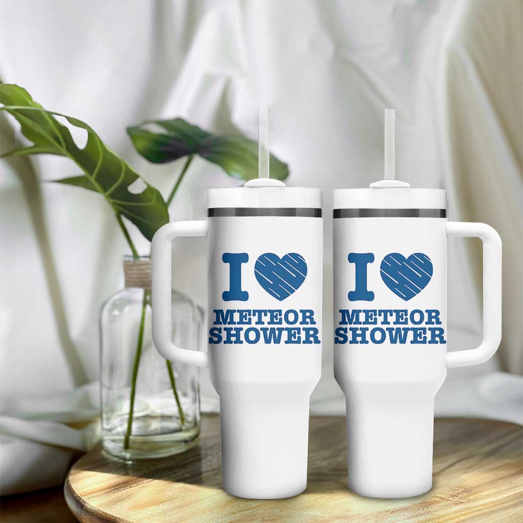 Meteor Shower Lover Tumbler With Handle Astronomy Enthusiast Gift