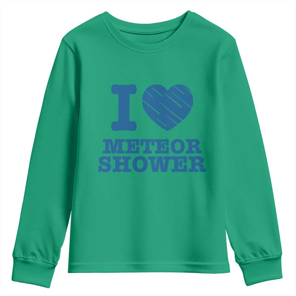 Meteor Shower Lover Youth Sweatshirt Astronomy Enthusiast Gift