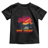 Funny Dinosaur Baseball Meteorite Toddler T Shirt Not Today