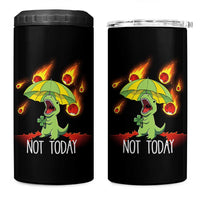 Dinosaur Meteor Shower Astronomy Humor 4 in 1 Can Cooler Tumbler Not Today