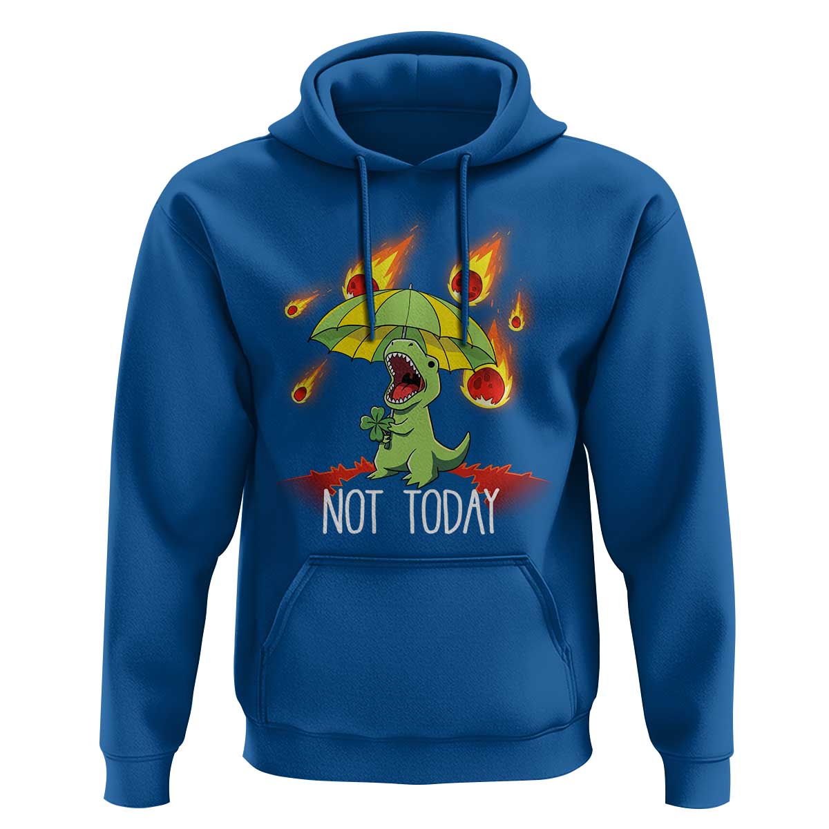 Dinosaur Meteor Shower Astronomy Humor Hoodie Not Today