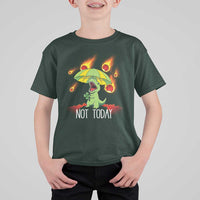 Dinosaur Meteor Shower Astronomy Humor T Shirt For Kid Not Today