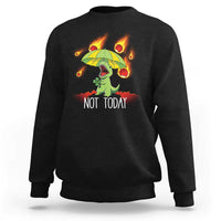 Dinosaur Meteor Shower Astronomy Humor Sweatshirt Not Today