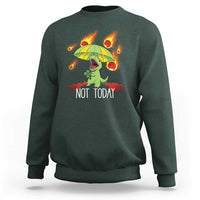 Dinosaur Meteor Shower Astronomy Humor Sweatshirt Not Today
