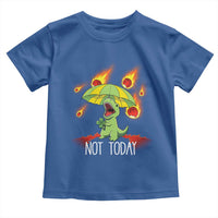 Dinosaur Meteor Shower Astronomy Humor Toddler T Shirt Not Today