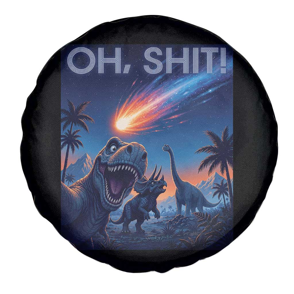 Funny Dinosaur Meteorite Spare Tire Cover Astronomy Lover Gift