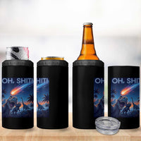 Funny Dinosaur Meteorite 4 in 1 Can Cooler Tumbler Astronomy Lover Gift