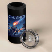 Funny Dinosaur Meteorite 4 in 1 Can Cooler Tumbler Astronomy Lover Gift