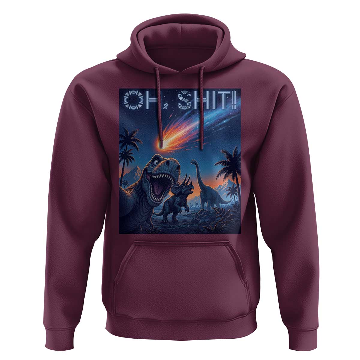 Funny Dinosaur Meteorite Hoodie Astronomy Lover Gift