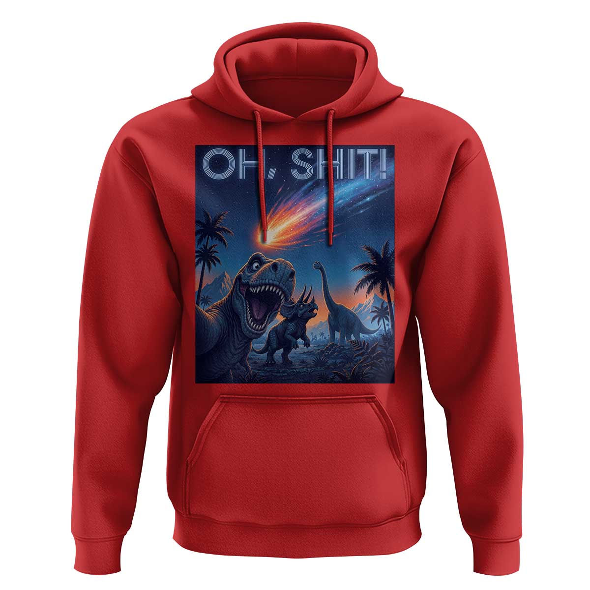 Funny Dinosaur Meteorite Hoodie Astronomy Lover Gift