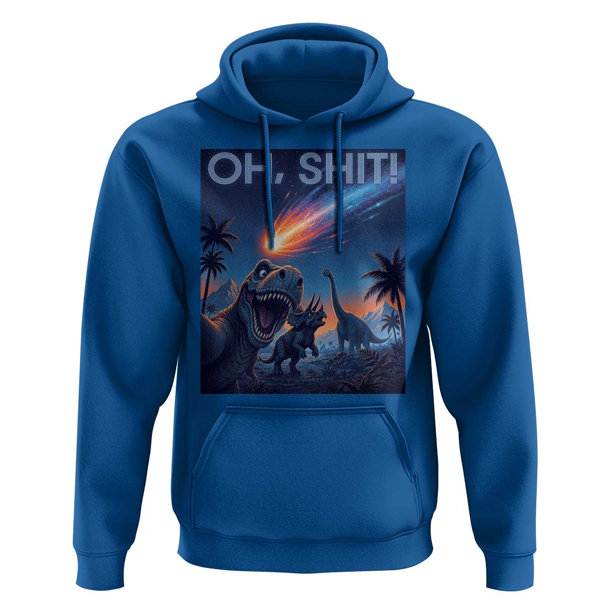 Funny Dinosaur Meteorite Hoodie Astronomy Lover Gift