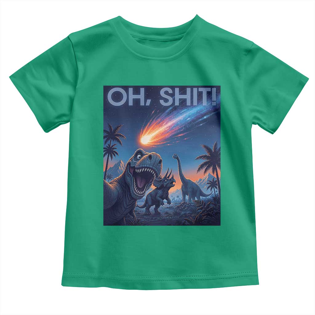 Funny Dinosaur Meteorite Toddler T Shirt Astronomy Lover Gift
