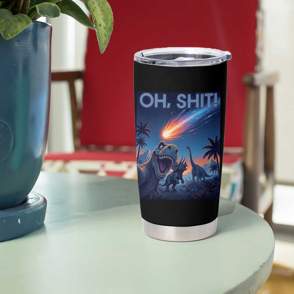 Funny Dinosaur Meteorite Tumbler Cup Astronomy Lover Gift