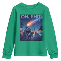 Funny Dinosaur Meteorite Youth Sweatshirt Astronomy Lover Gift