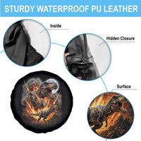 Funny Dinosaur Meteorite Strike Spare Tire Cover Epic Paleontology Gift
