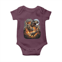 Funny Dinosaur Meteorite Strike Baby Onesie Epic Paleontology Gift