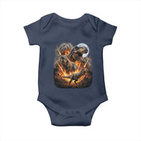 Funny Dinosaur Meteorite Strike Baby Onesie Epic Paleontology Gift