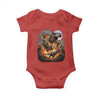 Funny Dinosaur Meteorite Strike Baby Onesie Epic Paleontology Gift