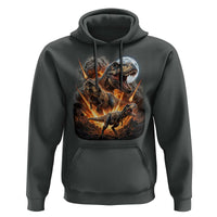 Funny Dinosaur Meteorite Strike Hoodie Epic Paleontology Gift