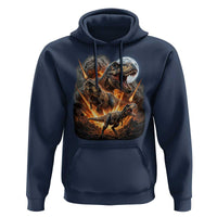 Funny Dinosaur Meteorite Strike Hoodie Epic Paleontology Gift