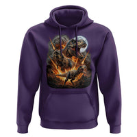 Funny Dinosaur Meteorite Strike Hoodie Epic Paleontology Gift