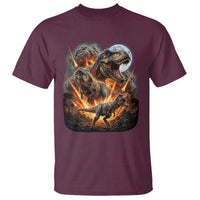 Funny Dinosaur Meteorite Strike T Shirt Epic Paleontology Gift