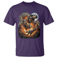 Funny Dinosaur Meteorite Strike T Shirt Epic Paleontology Gift