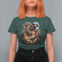 Funny Dinosaur Meteorite Strike T Shirt For Women Epic Paleontology Gift