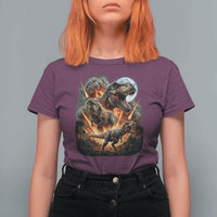 Funny Dinosaur Meteorite Strike T Shirt For Women Epic Paleontology Gift