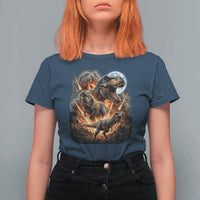 Funny Dinosaur Meteorite Strike T Shirt For Women Epic Paleontology Gift