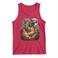 Funny Dinosaur Meteorite Strike Tank Top Epic Paleontology Gift