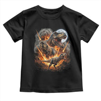 Funny Dinosaur Meteorite Strike Toddler T Shirt Epic Paleontology Gift
