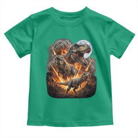 Funny Dinosaur Meteorite Strike Toddler T Shirt Epic Paleontology Gift