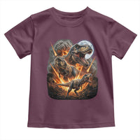 Funny Dinosaur Meteorite Strike Toddler T Shirt Epic Paleontology Gift