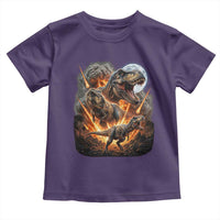 Funny Dinosaur Meteorite Strike Toddler T Shirt Epic Paleontology Gift