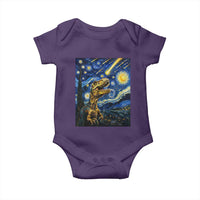 Dinosaur Starry Night Meteor Shower Baby Onesie Astronomy Lover Gift