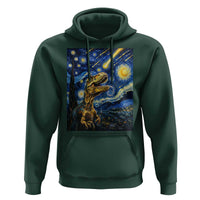 Dinosaur Starry Night Meteor Shower Hoodie Astronomy Lover Gift