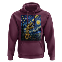Dinosaur Starry Night Meteor Shower Hoodie Astronomy Lover Gift