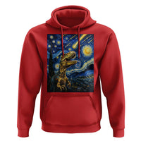 Dinosaur Starry Night Meteor Shower Hoodie Astronomy Lover Gift