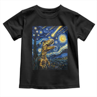 Dinosaur Starry Night Meteor Shower Toddler T Shirt Astronomy Lover Gift