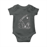 Bigfoot Camping Under Meteor Showers Baby Onesie Stargazer Gift