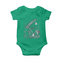 Bigfoot Camping Under Meteor Showers Baby Onesie Stargazer Gift