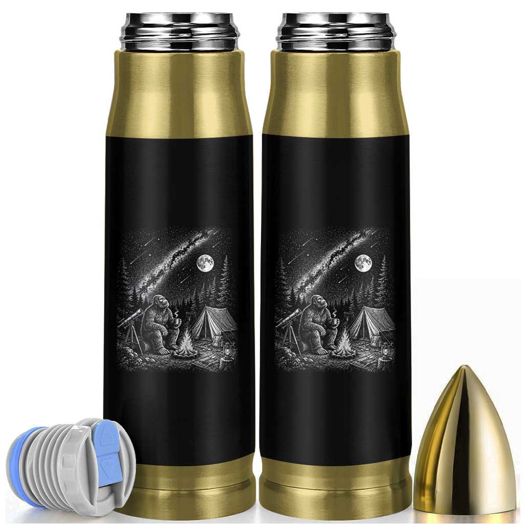 Bigfoot Camping Under Meteor Showers Bullet Tumbler Stargazer Gift