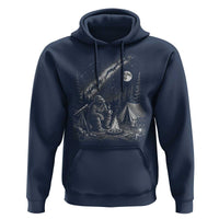 Bigfoot Camping Under Meteor Showers Hoodie Stargazer Gift