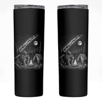 Bigfoot Camping Under Meteor Showers Skinny Tumbler Stargazer Gift