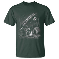 Bigfoot Camping Under Meteor Showers T Shirt Stargazer Gift