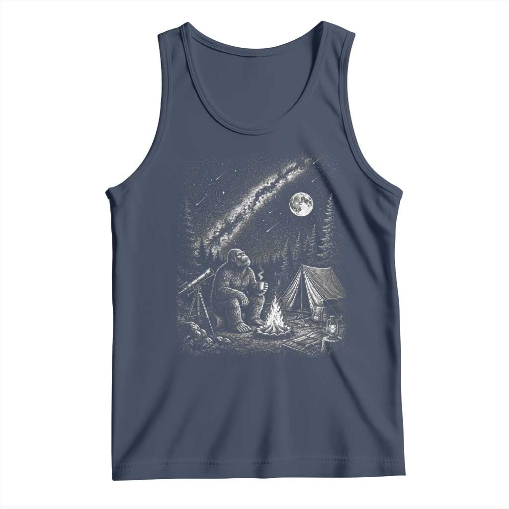 Bigfoot Camping Under Meteor Showers Tank Top Stargazer Gift