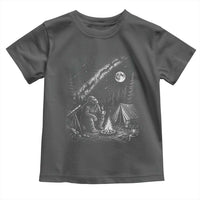 Bigfoot Camping Under Meteor Showers Toddler T Shirt Stargazer Gift